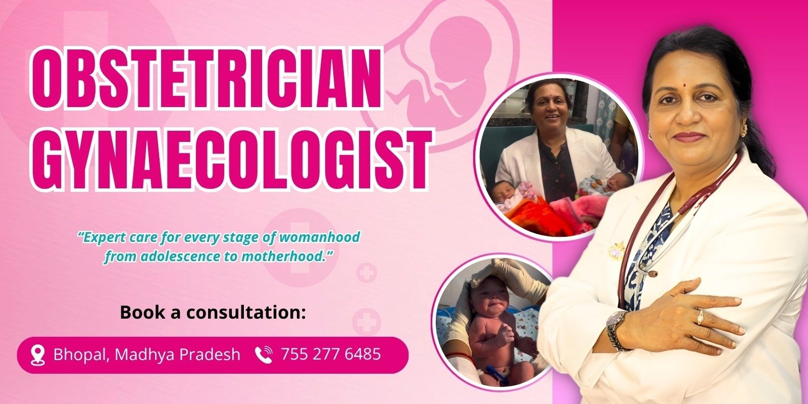 Obstetrician and gynaecologist services by Dr. Praveena Agarwal – Cosmetic Gynaecologist in Bhopal at Jeevan Jyoti Maternity & Nursing Home
